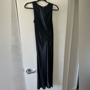 Rails long black dress